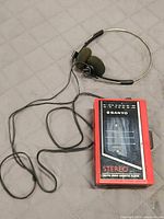 Player and headphones full view