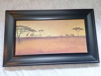 Full view of framed Serengeti I print