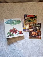 Group shot of all three cookbooks