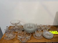 Full set displayed on table showing majority of pieces