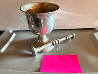 Mortar and pestle full view