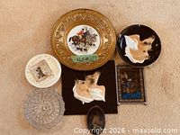 Group shot showing all seven decor items