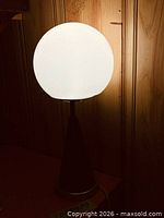 Full view of lamp illuminated