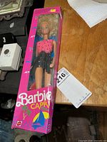 Full view of boxed Barbie Capri doll