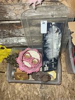 Overview of bin showing all listed items