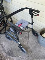 Full view of Nexus rollator walker showing frame, seat and wheels
