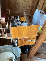 Closed Bostitch carton on shelf
