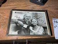 Framed signed 5x7 photo full view