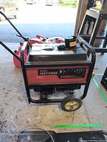 Full view of Craftsman 2400-watt generator on wheels