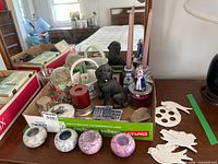 Overview of entire lot on dresser