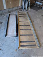 Both folded ramps side by side