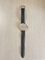 Full view of Birks dress watch showing entire strap and case