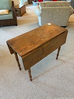 Full view of table with leaves down