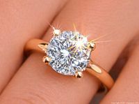 Ring worn on finger showing overall appearance