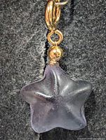 front view of fluorite star pendant