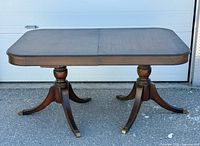 Full view of table without leaves