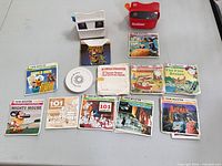Full lot overview showing both viewers, reel packets and storage disc