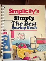 Cover of Simplicity's Simply the Best Sewing Book spiral bound