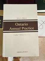 Front cover Ontario Annual Practice 2013-2014