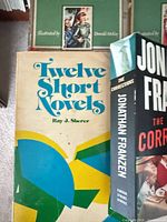 Covers of Twelve Short Novels and spine of The Corrections