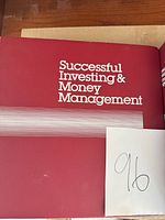 Close-up of inside cover title page