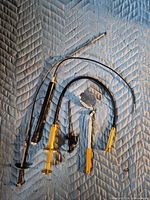 All six retrieval and inspection tools laid out on blanket