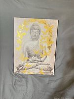 Full view of Buddha canvas wall art
