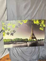 Front view of the Eiffel Tower canvas print