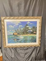 Framed coastal print front view