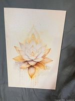 Full view of lotus blossom canvas print