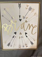 Full view of framed Oliver Gal Be Brave print