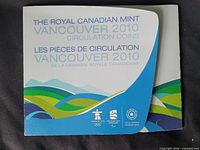 Front cover of Royal Canadian Mint Vancouver 2010 circulation coin set holder
