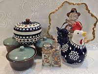 Group shot of all ceramics and shakers