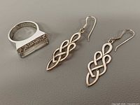 Ring and earrings overview