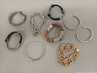 All ten bracelets laid out for overview