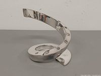 Front view spiral candle holder