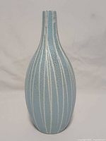 Front view showing overall shape and vertical stripe design