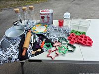 All items displayed on table