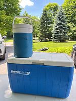 Cooler and jug exterior view