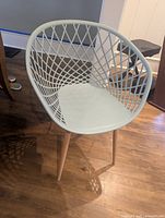 Front-angle view of full chair