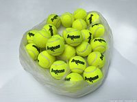 Bag containing 24 yellow Propenn tennis balls