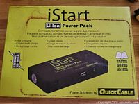 Front of iStart Li-Ion Power Pack retail box