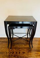 Front view of both nested tables