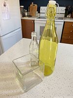 All three glass items grouped together