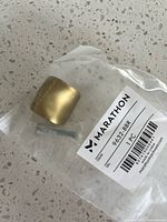 Single Marathon 9632-BBR knob in bag with screw and label