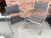 Both patio chairs side by side