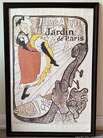 Framed Jane Avril Jardin de Paris print full view