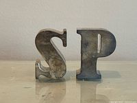 Front view of both S and P shakers
