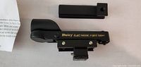 Side view showing Daisy Electronic Point Sight and separate mounting rail