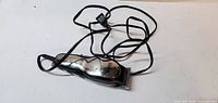 Top view of Wahl corded clipper with power cord